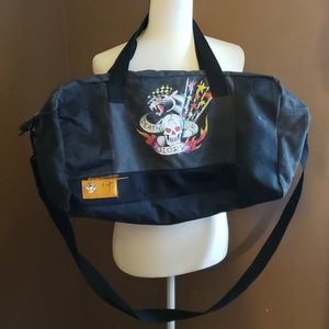 Ed hardy death or glory duffle bag skull